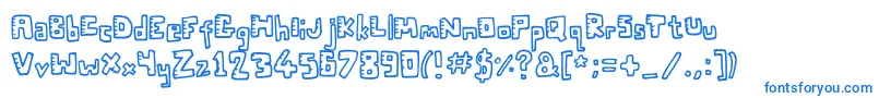Twentytwenty Font – Blue Fonts on White Background