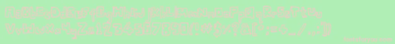 Twentytwenty Font – Pink Fonts on Green Background