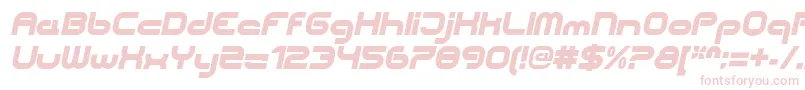 CentreforwardBlackitalic Font – Pink Fonts on White Background
