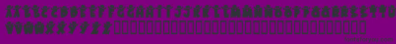 KrWesternWear1 Font – Black Fonts on Purple Background