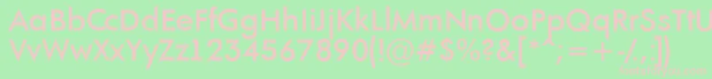 AFuturaortoltBold Font – Pink Fonts on Green Background