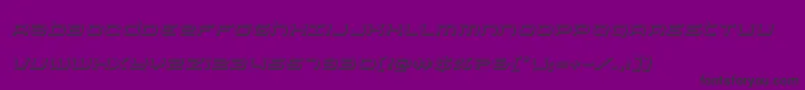 Nextwave3Dital Font – Black Fonts on Purple Background