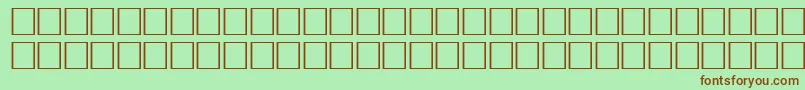 Pikto3 Font – Brown Fonts on Green Background