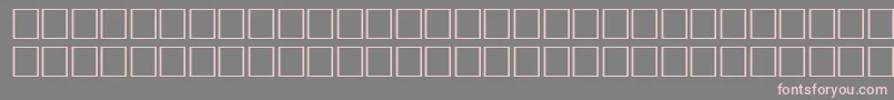 Pikto3 Font – Pink Fonts on Gray Background