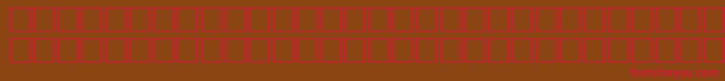 Pikto3 Font – Red Fonts on Brown Background