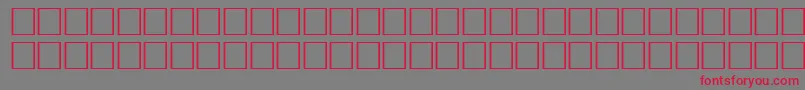 Pikto3 Font – Red Fonts on Gray Background