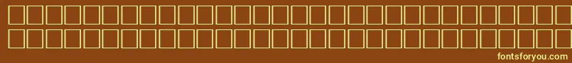 Pikto3 Font – Yellow Fonts on Brown Background