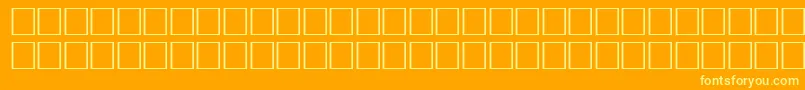 Pikto3 Font – Yellow Fonts on Orange Background