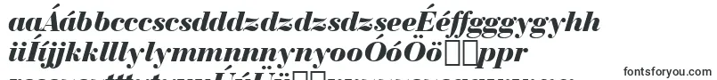 BauerBodoniBlackItalicBt-Schriftart – ungarische Schriften