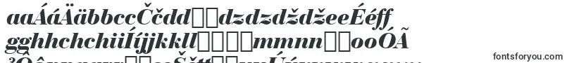 BauerBodoniBlackItalicBt-fontti – slovakian fontit