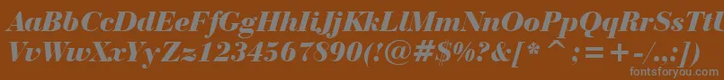 More about BauerBodoniBlackItalicBt Font BauerBodoniBlackItalicBt Font – Gray Fonts on Brown Background