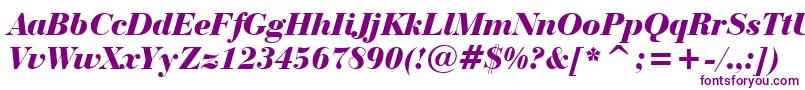 More about BauerBodoniBlackItalicBt Font BauerBodoniBlackItalicBt Font – Purple Fonts on White Background
