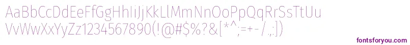 FirasanscondensedHair Font – Purple Fonts