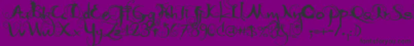 MoonlightShadow Font – Black Fonts on Purple Background