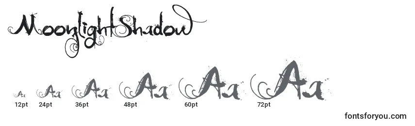 MoonlightShadow Font Sizes
