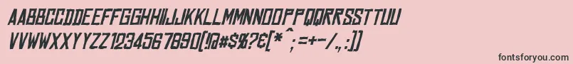 MarstonItalic-Schriftart – Schwarze Schriften auf rosa Hintergrund