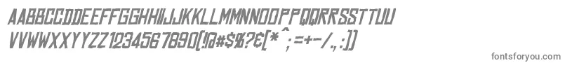 MarstonItalic-fontti – harmaat kirjasimet valkoisella taustalla