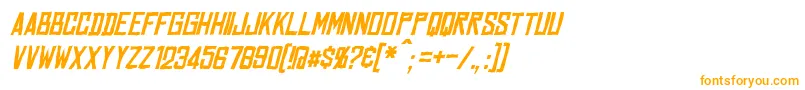 MarstonItalic Font – Orange Fonts on White Background