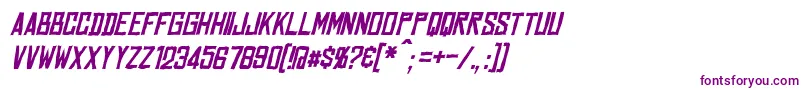 MarstonItalic Font – Purple Fonts on White Background