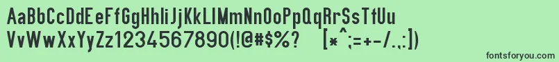 PrIv44Ausg3 Font – Black Fonts on Green Background