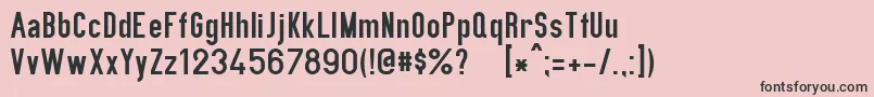 PrIv44Ausg3 Font – Black Fonts on Pink Background