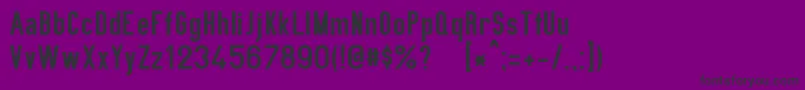 PrIv44Ausg3 Font – Black Fonts on Purple Background