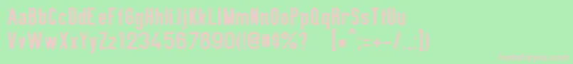 PrIv44Ausg3 Font – Pink Fonts on Green Background