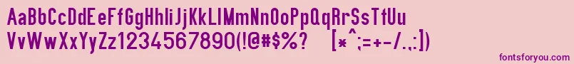 PrIv44Ausg3 Font – Purple Fonts on Pink Background
