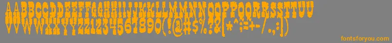 Gringonights Font – Orange Fonts on Gray Background