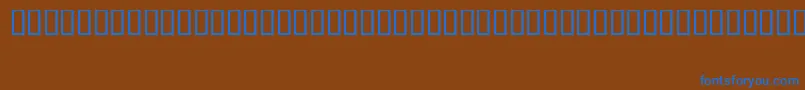 FizzoRegular Font – Blue Fonts on Brown Background