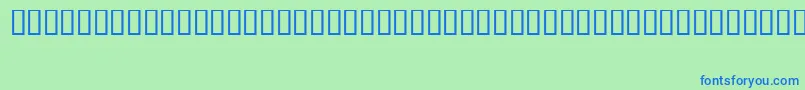 FizzoRegular Font – Blue Fonts on Green Background
