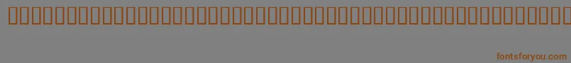 FizzoRegular Font – Brown Fonts on Gray Background