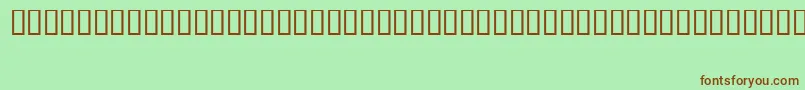 FizzoRegular Font – Brown Fonts on Green Background