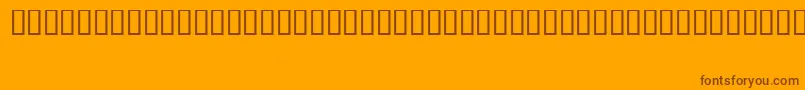 FizzoRegular Font – Brown Fonts on Orange Background
