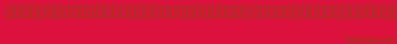 FizzoRegular-Schriftart – Braune Schriften auf rotem Hintergrund