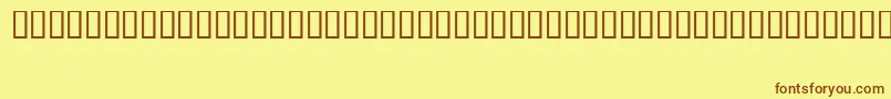 FizzoRegular Font – Brown Fonts on Yellow Background