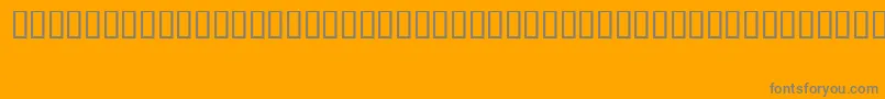 FizzoRegular Font – Gray Fonts on Orange Background
