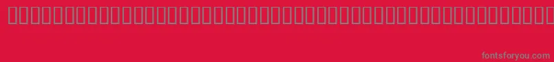 FizzoRegular Font – Gray Fonts on Red Background