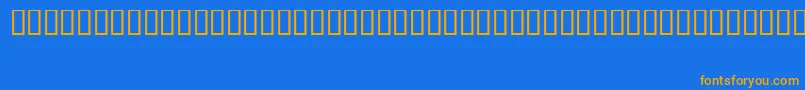 FizzoRegular Font – Orange Fonts on Blue Background
