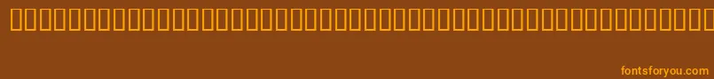 FizzoRegular Font – Orange Fonts on Brown Background