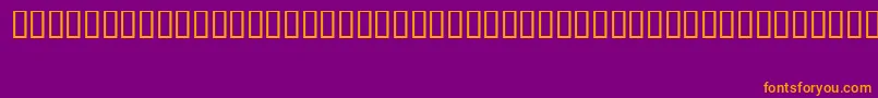 FizzoRegular Font – Orange Fonts on Purple Background