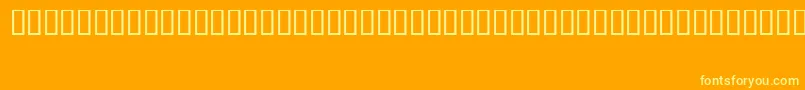 FizzoRegular Font – Yellow Fonts on Orange Background
