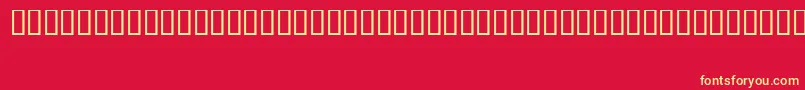 FizzoRegular Font – Yellow Fonts on Red Background