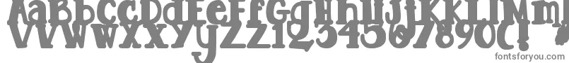 DjbTootsieWootsieBold Font – Gray Fonts on White Background