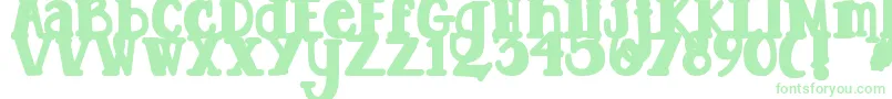 Подробнее о шрифте DjbTootsieWootsieBold Шрифт DjbTootsieWootsieBold – зелёные шрифты на белом фоне