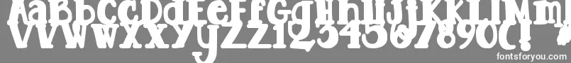 DjbTootsieWootsieBold Font – White Fonts on Gray Background