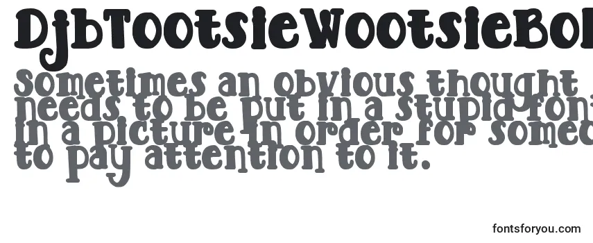 Schriftart DjbTootsieWootsieBold