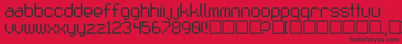 Fruitsalad Font – Black Fonts on Red Background