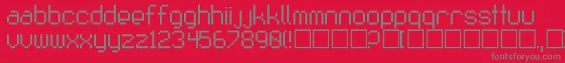 Fruitsalad Font – Gray Fonts on Red Background