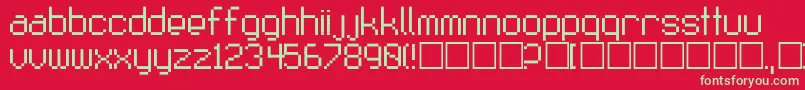 Fruitsalad Font – Green Fonts on Red Background